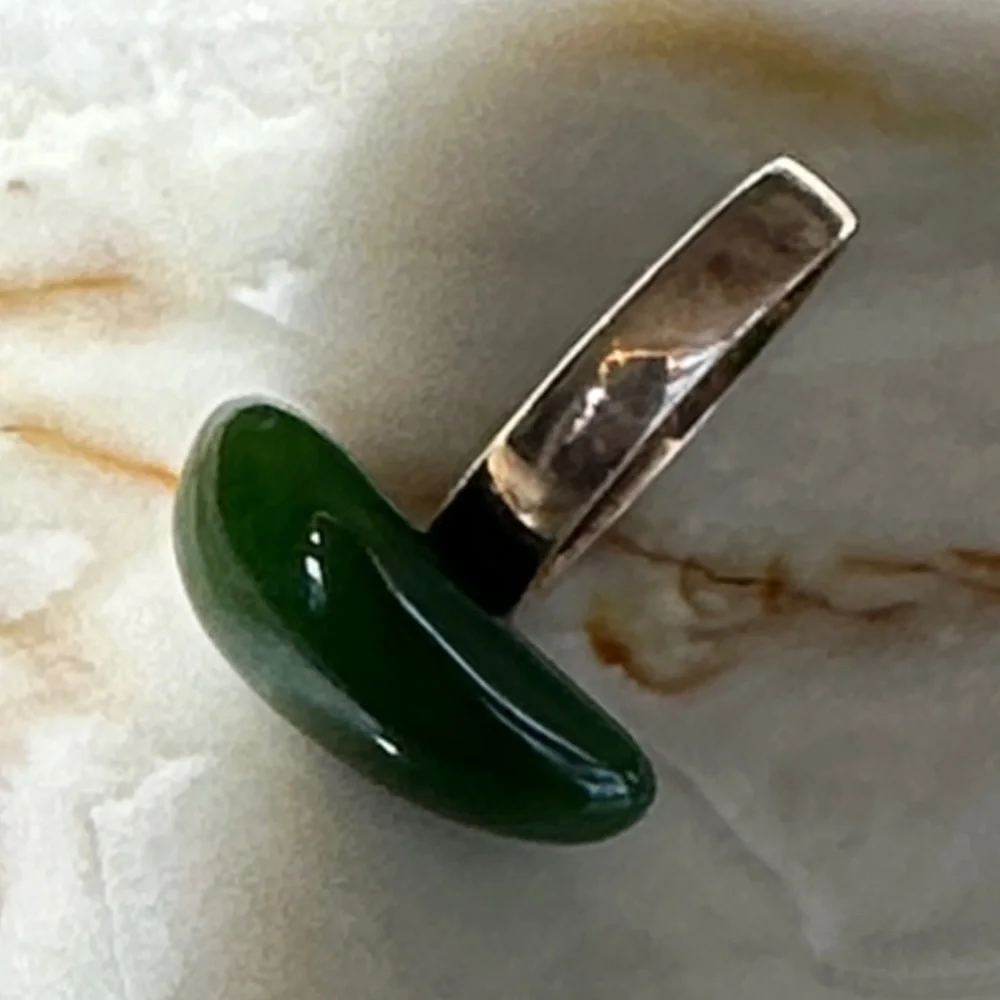 925 GF Jade Ring  Stone